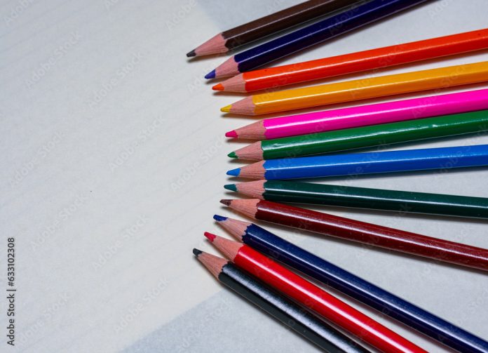 lápis de cor para desenho