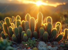 Torre verde di vita: Cactus sotto i raggi del sole 3